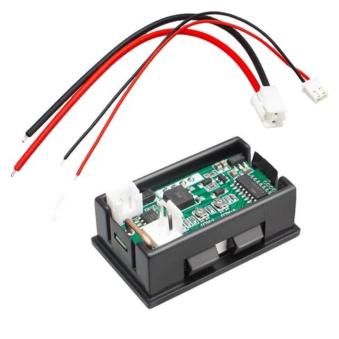 Digital Voltmeter Ammeter LED DC 0-100V 10A Dual Display Voltage Tester Amp Volt Gauge Panel Meter 1Pcs in Saudi Arabia