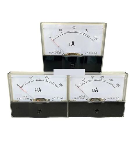 44C2 DC ΜA 50UA 100UA 200UA 300UA 500UA Analog Panel Pointer Type Ammeter 44C2-UA Mechanical Meter 1Pcs(50uA) in Saudi Arabia