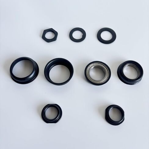 Upgrade 1.69"/43mm OD Bike Bottom Bracket Set Included Sealed Bearing, Crankset Bearing Cups for Single Piece Crankset for Mountain Bike (Black) in Saudi Arabia