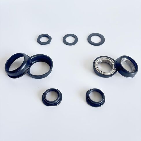 Upgrade 1.69"/43mm OD Bike Bottom Bracket Set Included Sealed Bearing, Crankset Bearing Cups for Single Piece Crankset for Mountain Bike (Black) in Saudi Arabia