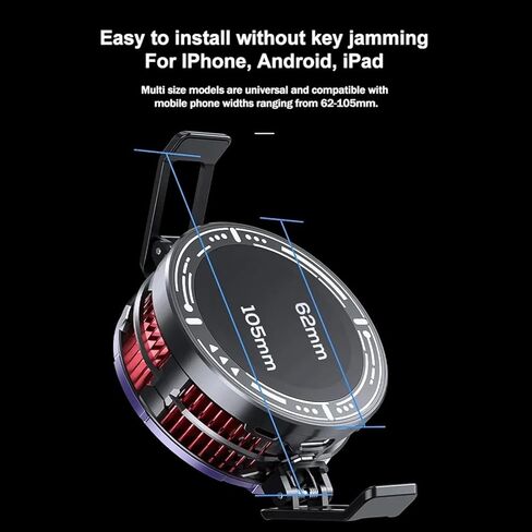 Phone Cooler 27w Cell Phone Fan Cooler Cellphone Radiator with Temperature Display/intelligent Controls/3 Fan Speed for 2.83-3.66 inch Phone Cooler in Kuwait