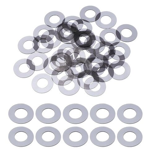 uxcell 30 Pcs M4 PVC Flat Washers 4mm ID 8mm OD 0.8mm Thick Plain Washer Grommets Plastic Sheet Gasket Fastener Sealing Spacer Gasket Ring Water Hose Washers, Clear Black in Saudi Arabia