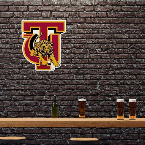 راية مقطوعة على شكل نمور ذهبية من Rico Industries NCAA Tuskegee - ديكور المنزل وغرفة المعيشة - لباد ناعم EZ للتعليق in Saudi Arabia