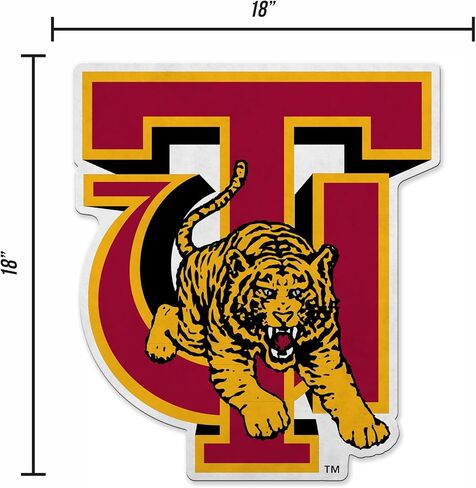 راية مقطوعة على شكل نمور ذهبية من Rico Industries NCAA Tuskegee - ديكور المنزل وغرفة المعيشة - لباد ناعم EZ للتعليق in Saudi Arabia