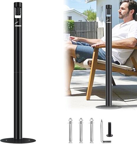 Steel Cigarette Butt Receptacle Disposal Outdoor Outside Patio, Offices, Home, Restaurants, Convenience Stores, Backyard/Outdoor Ashtray Cigarette Butt Receptacle in Saudi Arabia