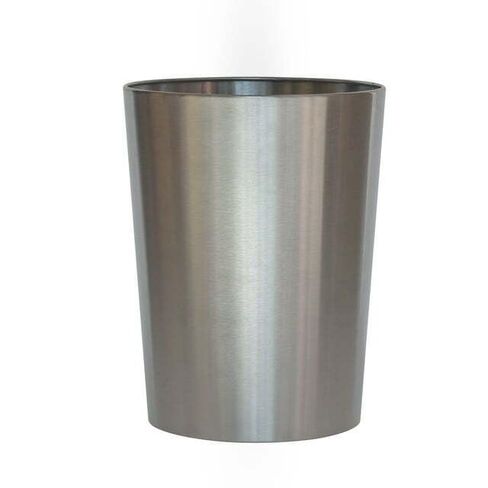 Brushed Nickel Metal Bathroom Wastebasket, 2.2 gal in Saudi Arabia