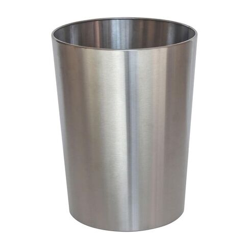 Brushed Nickel Metal Bathroom Wastebasket, 2.2 gal in Saudi Arabia