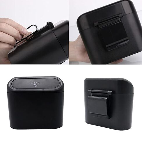 Car Trash Can with Lid, Mini Auto Dustbin Garbage Organizer, Automotive Garbage Container Bin for Vehicle, Home, Office in Saudi Arabia