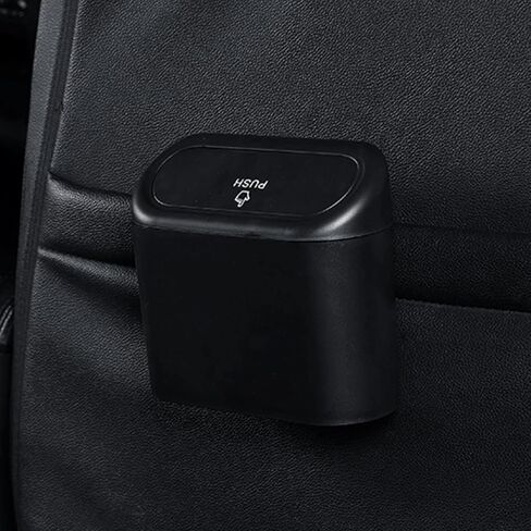 Car Trash Can with Lid, Mini Auto Dustbin Garbage Organizer, Automotive Garbage Container Bin for Vehicle, Home, Office in Saudi Arabia