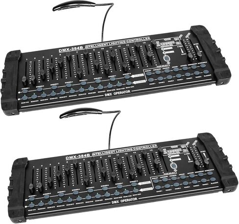 DMX512 DJ Controller 384CH DMX Cotroller Use for Program Editing of Bar Club Live Lights Show Support 30 Banks 8 Scenes 24 Fixtures Stage Lighting Console in Saudi Arabia