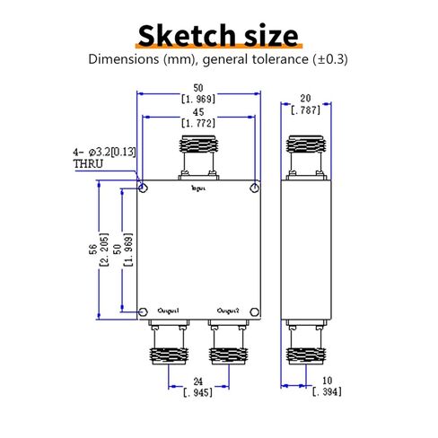 0.5-6G Microstrip مقسم الطاقة N Head One Point Two 2.4-5.8G/ مقسم الطاقة الموحد 1 قطعة in Saudi Arabia