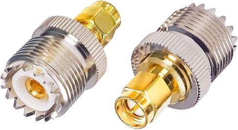 U H F أنثى إلى S M A ذكر PL-259 SO-239 RF اقناع محول موصل Pl259 محول 2 قطعة in Saudi Arabia