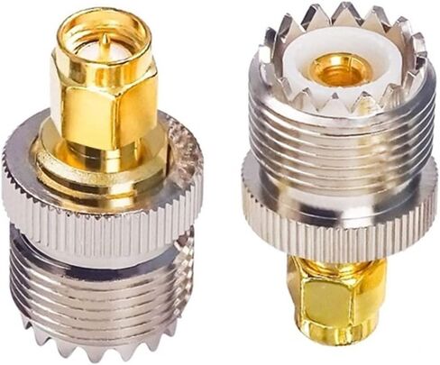 U H F أنثى إلى S M A ذكر PL-259 SO-239 RF اقناع محول موصل Pl259 محول 2 قطعة in Saudi Arabia