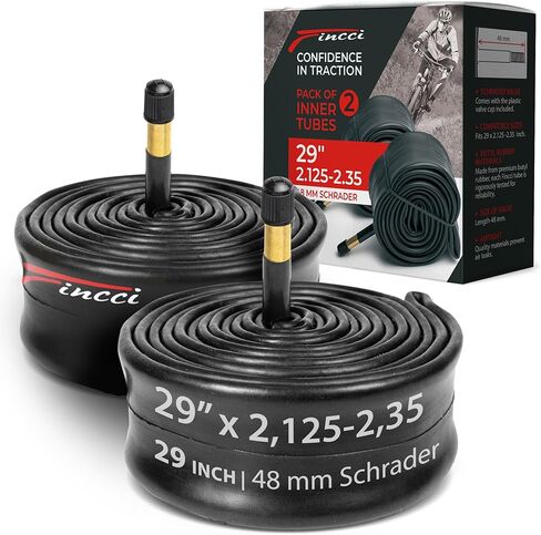 Fincci Bike Inner Tube 29 x 2.125/2.2/2.3/2.35 - Inner Tubes 48mm for Cycle Bicycle Bike Tire - Pack of 2 in Saudi Arabia