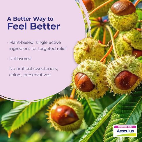 Boiron Aesculus Hippocastanum 6X الطب المثلي لتخفيف البواسير من الانزعاج أو الحرق أو الألم اللاذع - 3 عدد (240 حبة) in Kuwait