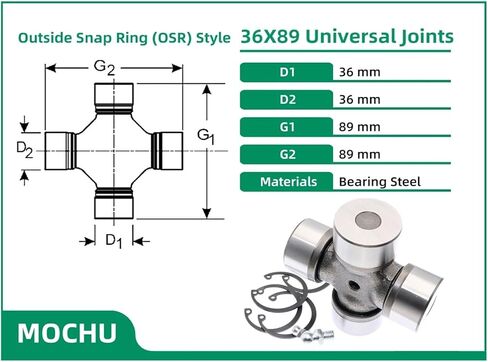 1piece 36X89 U-Joints Universal Joints Bearing de cardan in Saudi Arabia