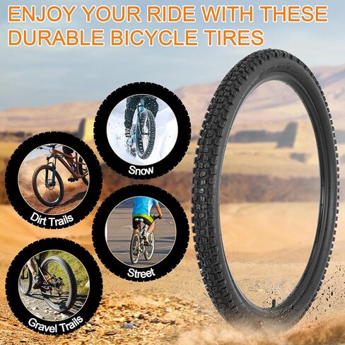 RUTU 2 Pack 26 x 2.30 Bike Tire 26 Inch Mountain Bike Tires for 26x2.25 26x2.30/56-559 26x2.35 MTB, Hybrid, Commuter Bikes in Saudi Arabia