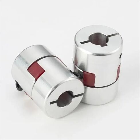 D25L30 Aluminium CNC Motor Jaw Shaft Coupler Flexible Coupling 5/6/6.35/8/10/12mm 1Pcs(6-7) in Saudi Arabia