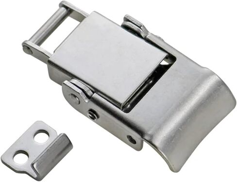 304 Stainless Steel Buckle Lock Type Flat Buckle Lock Flat Spring Press Lock Buckle 1Pcs in Kuwait