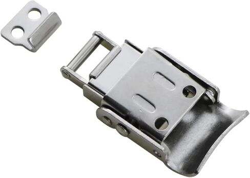 304 Stainless Steel Buckle Lock Type Flat Buckle Lock Flat Spring Press Lock Buckle 1Pcs in Kuwait