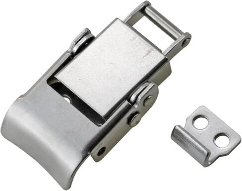 304 Stainless Steel Buckle Lock Type Flat Buckle Lock Flat Spring Press Lock Buckle 1Pcs in Kuwait