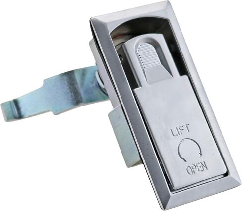 Zinc Alloy Press Rotating Flat Lock Industrial Equipment Cabinet Door Lock Distribution Box Lock 1Pcs(Matte) in Kuwait