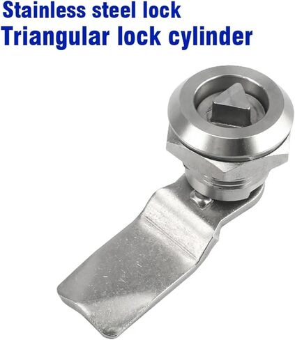 MS705 Stainless Steel Cam Lock Triangle Lock Distribution Box Lock 304 Stainless Steel Lock 1Pcs in Saudi Arabia
