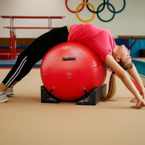 Drydiet 2 قطعة من حمالات أسطوانة الهواء للجمباز مقاس 34 × 8 × 8 بوصة، حمالات أسطوانة هوائية من الدرجة التجارية لمعدات تدريب الجمباز غير القابلة للانزلاق مناسبة لتدريب خفة الحركة في صالة الألعاب الرياضية in Saudi Arabia
