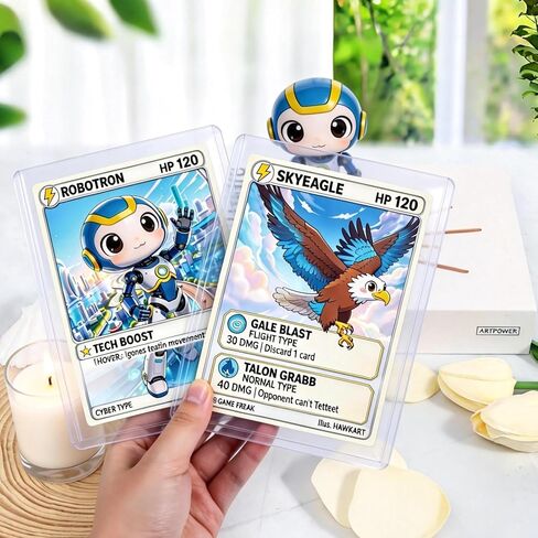 AKONEGE 12 Pack 5.4" x 7.5" Jumbo Card Sleeves Size L Clear Oversize Card Protector Top Loading Rigid Sheet Protectors for Protecting Photocard, Photos, MTG, TCG, Trading, Sport Cards in Saudi Arabia
