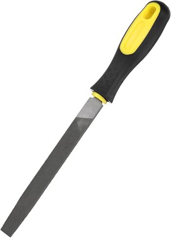 M METERXITY 4-Pack Flat Metal File 8 Inch, High Carbon Steel Diamond Hand W Grip Handle for Wood/Metal/Ceramic/Glass/Stone/Jewelry/Tile/Model/DIY/Sharpening File in Saudi Arabia