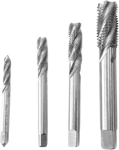Insert Screw Thread Tap Drill Bits Spiral Flute ST1.6-ST22 Taps Right Hand 10Pcs(ST3x0.5) in Saudi Arabia