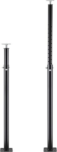 Yaocom 2 Pcs House Floor Jack Posts for Basement 4.6-8.2 ft Adjustable Height Steel House Jacks for Leveling Lifting Structural Temporary Support Beams, Load 18,000 lbs to 9,100 lbs, Black in Saudi Arabia
