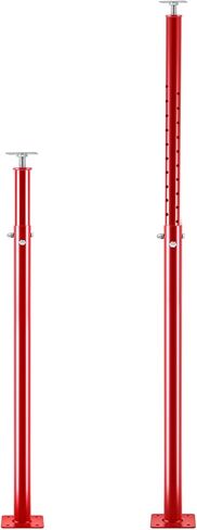 Yaocom 2 Pcs House Floor Jack Posts for Basement 4.6-8.2 ft Adjustable Height Steel House Jacks for Leveling Lifting Structural Temporary Support Beams, Load 18,000 lbs to 9,100 lbs, Black in Saudi Arabia