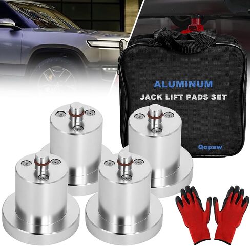 Jack-Puck Compatible with Rivian R1T/R1S, Aluminum Lift Adapter Set Heavy Duty Jack-Puck Magnetic Adapter 4pcs Floor Jack Lift Point with Storage Case in Saudi Arabia