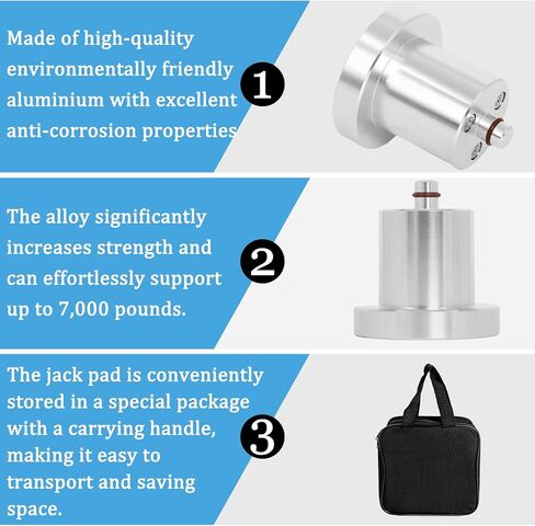 Jack-Puck Compatible with Rivian R1T/R1S, Aluminum Lift Adapter Set Heavy Duty Jack-Puck Magnetic Adapter 4pcs Floor Jack Lift Point with Storage Case in Saudi Arabia