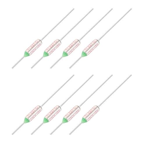 MECCANIXITY 8 Pcs Metal Temperature Thermal Fuse 227°C 440.6°F 15A 250V Cutoff Thermal Fuse with Lead for Motor Transformer Electric Industrial Home Appliance in Saudi Arabia