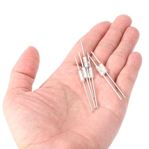 MECCANIXITY 8 Pcs Metal Temperature Thermal Fuse 227°C 440.6°F 15A 250V Cutoff Thermal Fuse with Lead for Motor Transformer Electric Industrial Home Appliance in Saudi Arabia
