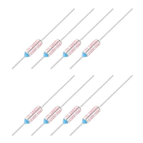 MECCANIXITY 8 Pcs Metal Temperature Thermal Fuse 227°C 440.6°F 15A 250V Cutoff Thermal Fuse with Lead for Motor Transformer Electric Industrial Home Appliance in Saudi Arabia