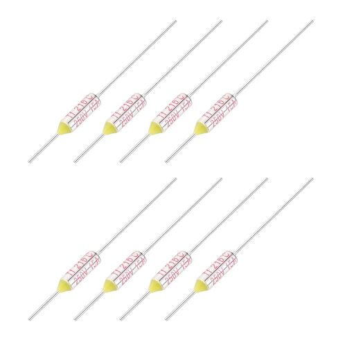 MECCANIXITY 8 Pcs Metal Temperature Thermal Fuse 227°C 440.6°F 15A 250V Cutoff Thermal Fuse with Lead for Motor Transformer Electric Industrial Home Appliance in Saudi Arabia