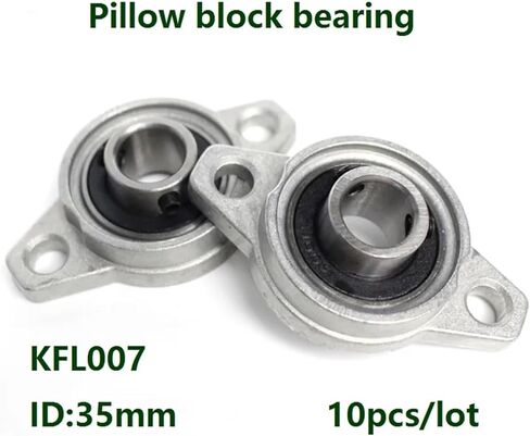 10pcs/lot KFL007 FL007 35mm zinc Alloy Pillow Block Bearings for Bore Diameter Zinc Bearing Units in Saudi Arabia