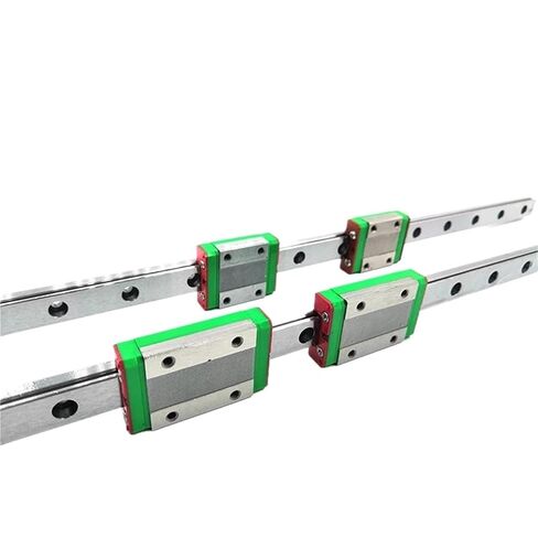 2 * دليل السكك الحديدية المصغرة + 4 قطعة كتلة خطية MGN7 MGN12 MGN15 MGN9500/550 مللي متر (MGN7 H ، 500 مللي متر) in Kuwait