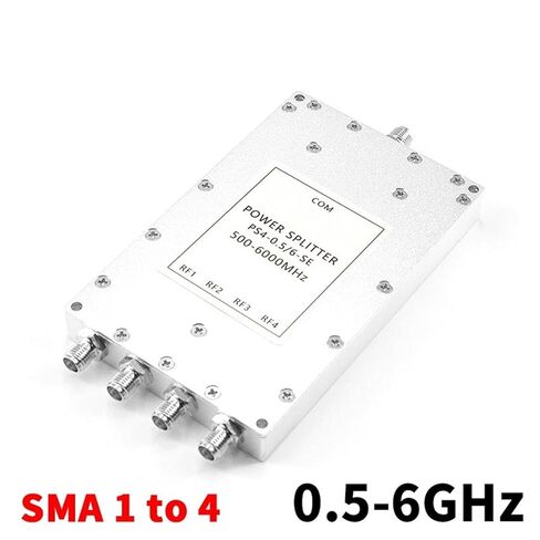 SMA One-Point Quad Coaxial Microstrip Power Splitter 0.5/6G Signal Test Power Distribution Combiner 1Pcs in Saudi Arabia