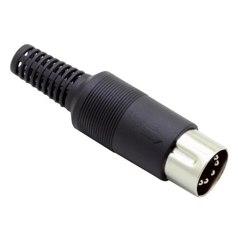 10Pcs/lot 5 Pin DIN Male Connector 5 Pin DIN Plug Jack with Plastic Connector Adapter in Saudi Arabia