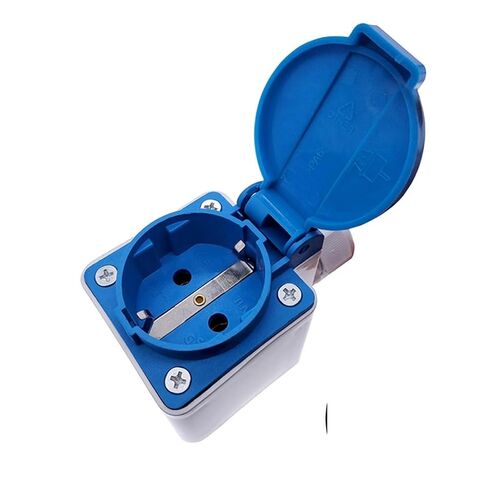 Multi-Function Outdoor Socket Industrial Box EU Copper Contact Body 1Pcs(WP-3K) in Saudi Arabia