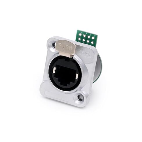 10Pcs/lot Straight PCB Board RJ45 Female Jack Panel Mount 8P8C RJ45 Ethernet Plug Socket Chassis Connector(A1020) in Saudi Arabia
