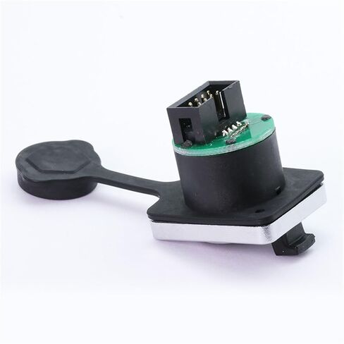 10Pcs/lot Straight PCB Board RJ45 Female Jack Panel Mount 8P8C RJ45 Ethernet Plug Socket Chassis Connector(A1020) in Saudi Arabia