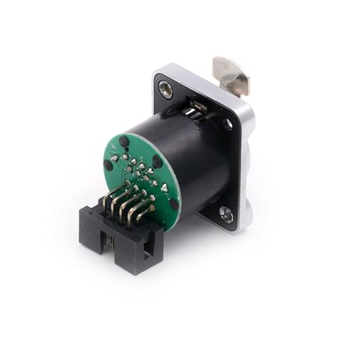 10Pcs/lot Straight PCB Board RJ45 Female Jack Panel Mount 8P8C RJ45 Ethernet Plug Socket Chassis Connector(A1020) in Saudi Arabia