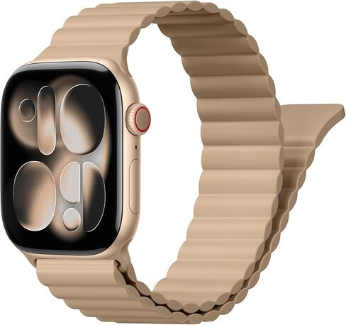 Magnetic Sport Bands for Apple Watch Band 40mm 38mm 41mm 42mm 44mm 45mm 46mm iWatch bands for Women Men,Silicone Loop Strap Wristband for Apple Watch Series 11 10 9 8 7 6 5 4 3 SE 3/2nd Ultra/3/2 49mm in Saudi Arabia