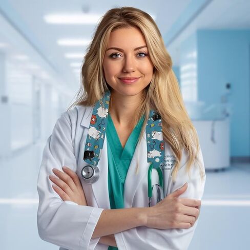 Rnyleeg Cute Cat Stethoscope Covers for Nurses Stethoscopes Sleeve Fit to All Types of Stethoscopes Stretchy Stethoscope Cover Sleeve Veterinary in Saudi Arabia