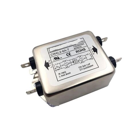 CW4L2-3A/6A/10A/15A/20A-T Bipolar Filter Power Filter Enhanced T Single-Phase AC Anti-Interference(CW4L2-6A-T) in Saudi Arabia